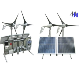 Bộ thí nghiệm thiết kế / đấu nối hệ thống năng lượng hỗn hợp gió & mặt trời – SCADA  / OnGrid