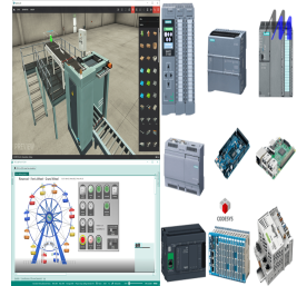 Phần mềm lập trình / Mô phỏng PLC 2D/3D kết nối thiết bị thực/IoT/