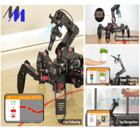Bộ thí nghiệm robot nhện tích hợp camera vision & AI